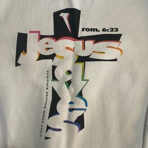 Vintage 1994 Jesus Saves sweatshirt Romans 6:23 Made in USA 🇺🇸 large 42-44